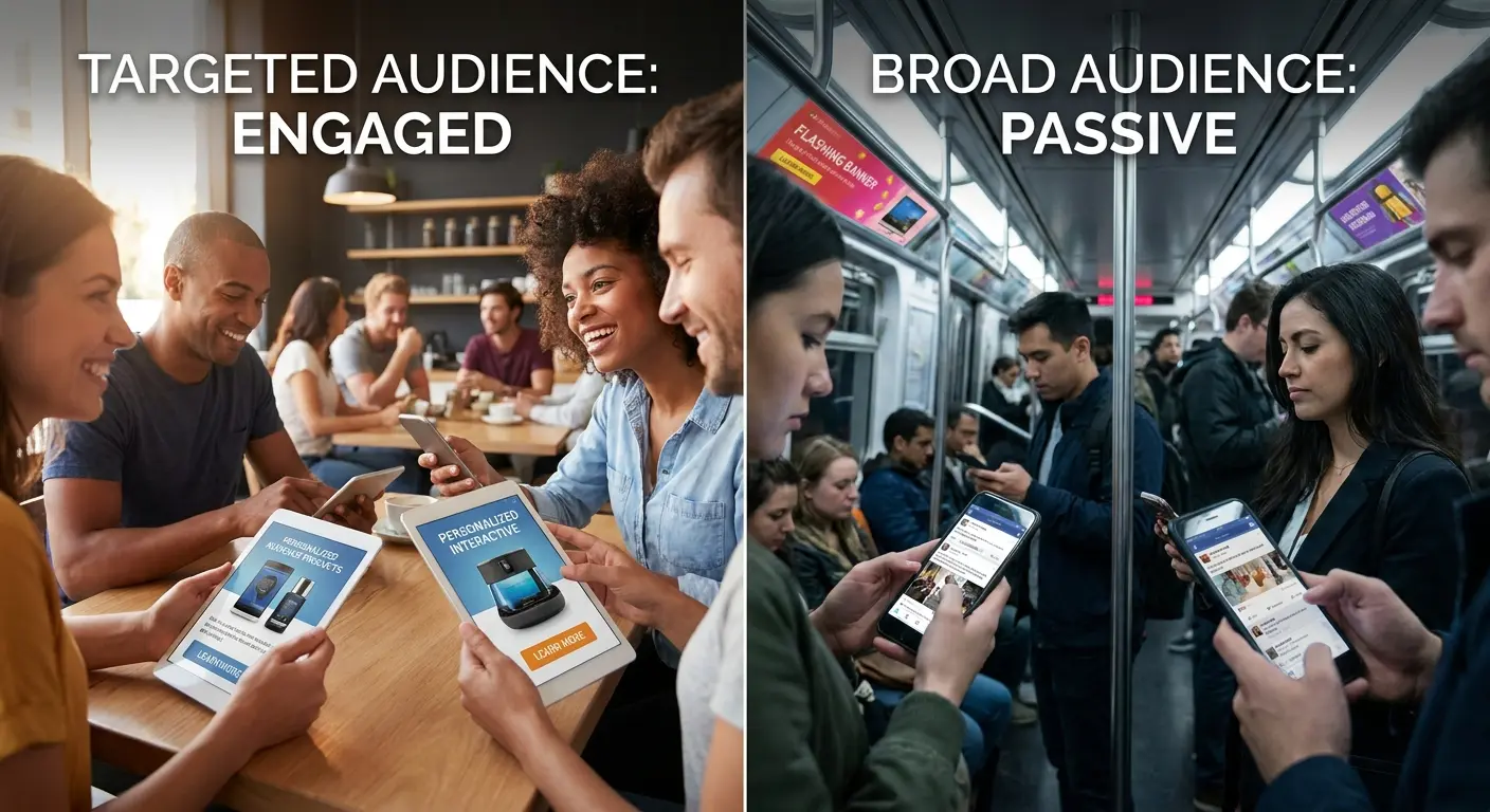 Audience quality versus CPM correlation