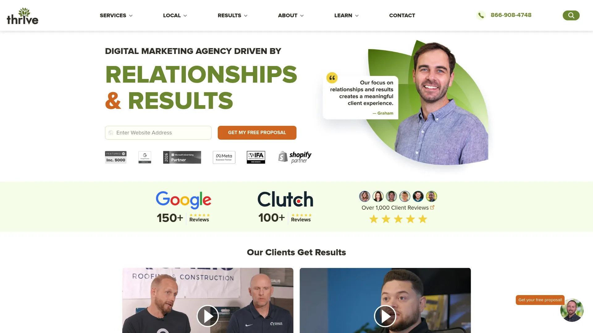 Thrive Internet Marketing Agency integrated services