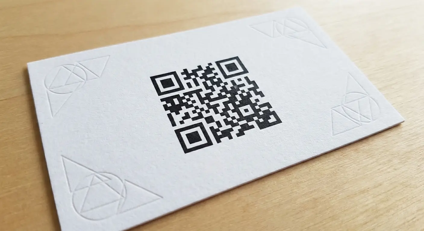 QR code business card design