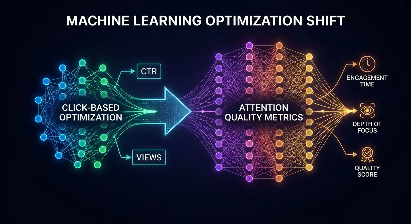 Algorithm optimization shift from clicks to attention