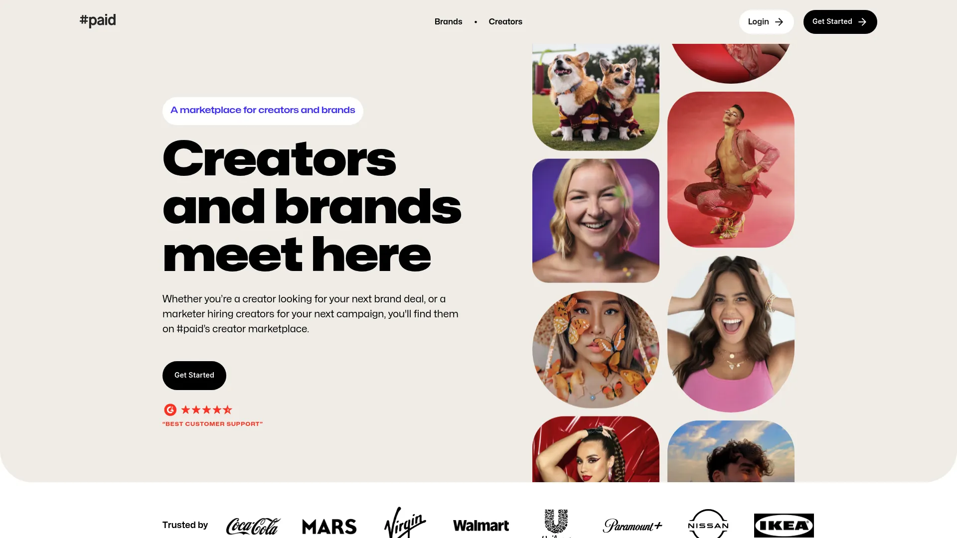 Hashtag Paid creator platform screenshot