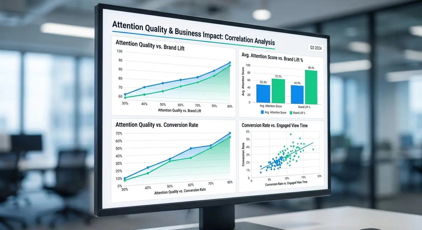 Attention metrics correlation with business outcomes