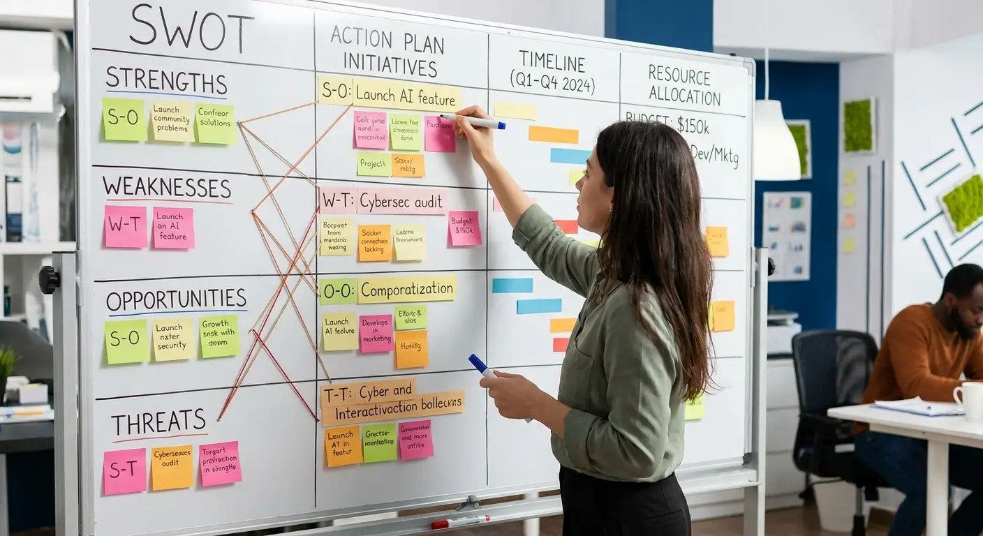 SWOT action mapping framework