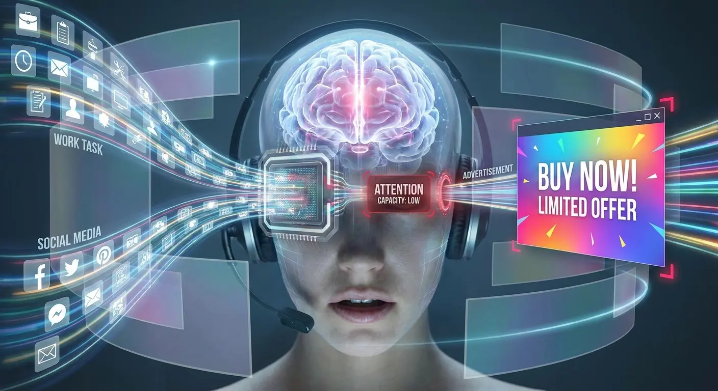 Cognitive load comparison across different ad environments