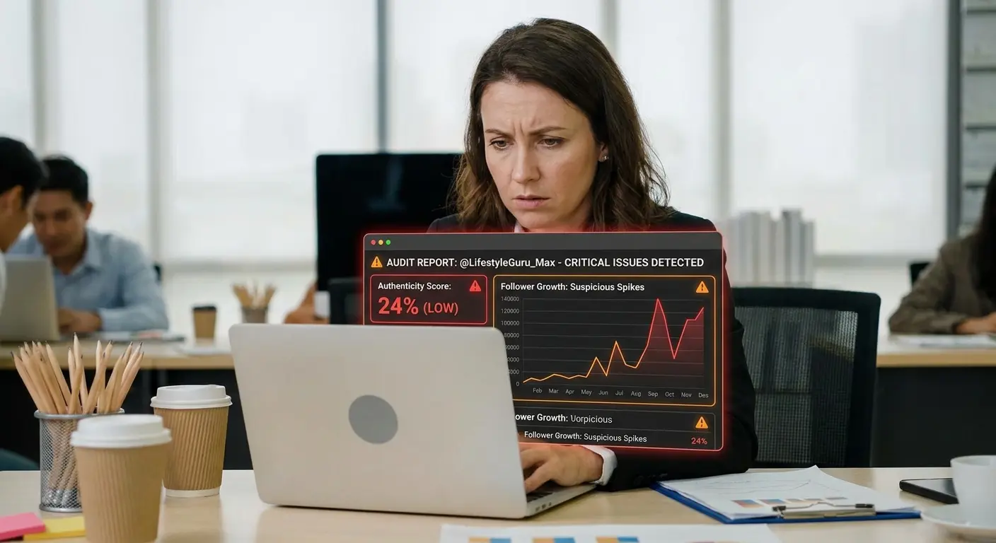 Brand influencer vetting dashboard