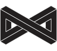 Infinity loop geometric logo mark
