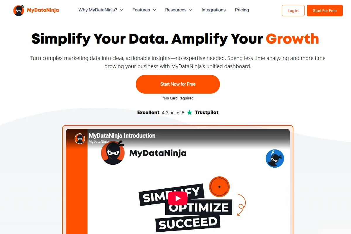 MyDataNinja profit tracking and CRM dashboard