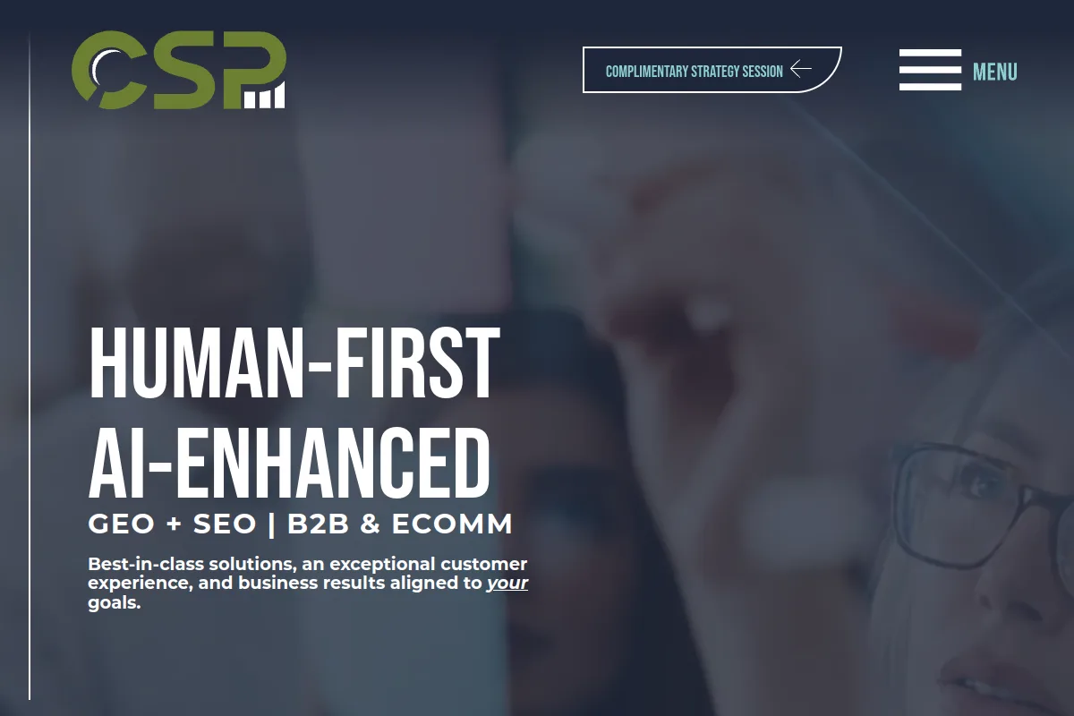 Website screenshot of coloradoseopros.com