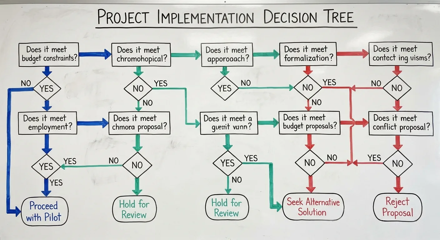 How I decide whether to take a project (yes/no flowchart)